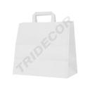 Sac à emporter Couleur Blanc 32X22X32cm 25 unités