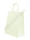 Paper Bags Curly Handle  24X11X32 Cm White 25 units