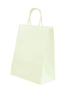 Paper Bags Curly Handle 22X10X29cm White 25 units