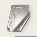 Plastic Bag with Silver Texture 25x35cm (010123)