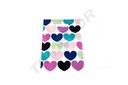 Sacchetti di plastica con maniglia fustellata 25X35cm Cuori 100 unità