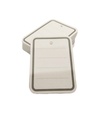 White Die-Cut Labels 4X5.5cm 500/Pack