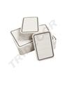 Étiquettes découpées blanches 3X4,5 cm 500/paquet