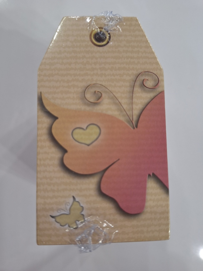 Butterfly Die Cut Label