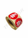 60% Pegatina de 60% 4cm 500Pc 60% 打折纸 60% 4cm 500贴