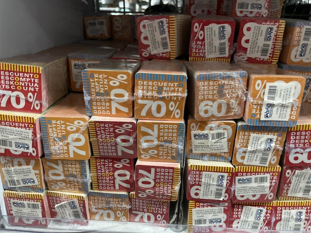 Etiqueta recortada 10% 70% 5X5cm 200/pacote