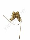 Wide Gold Bow Plain Color