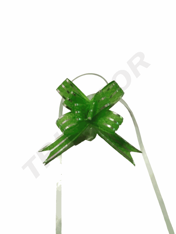 Panglică verde fină cu dungi și solzi