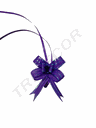 Laço Roxo Fino com Listras