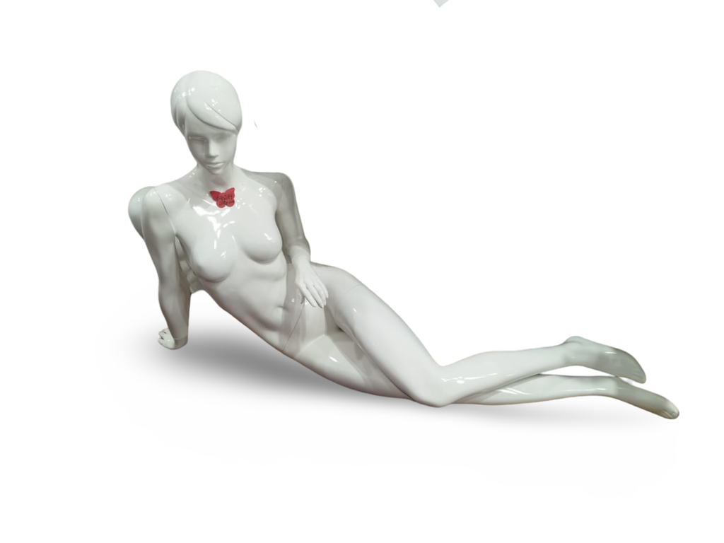 Fiberglass Female Mannequin in Glossy White