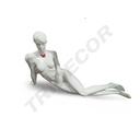 Manequim Feminino de Fibra de Vidro em Branco Brilhante