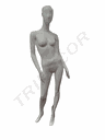 白色亮光女模 Maniqui de Mujer Blanco Brillo