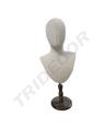 男胸模带实木底座 Busto Corte de Pecho Hombre Con Base de Madera 