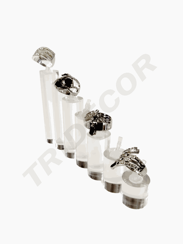 Display de bijuterii cilindru acrilic