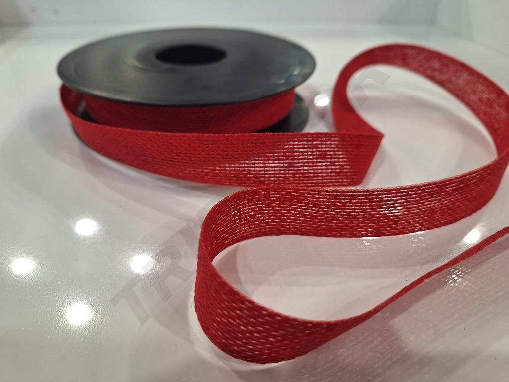 ROLLO CINTA TELA ROJO  COL 07 20MM 20MT