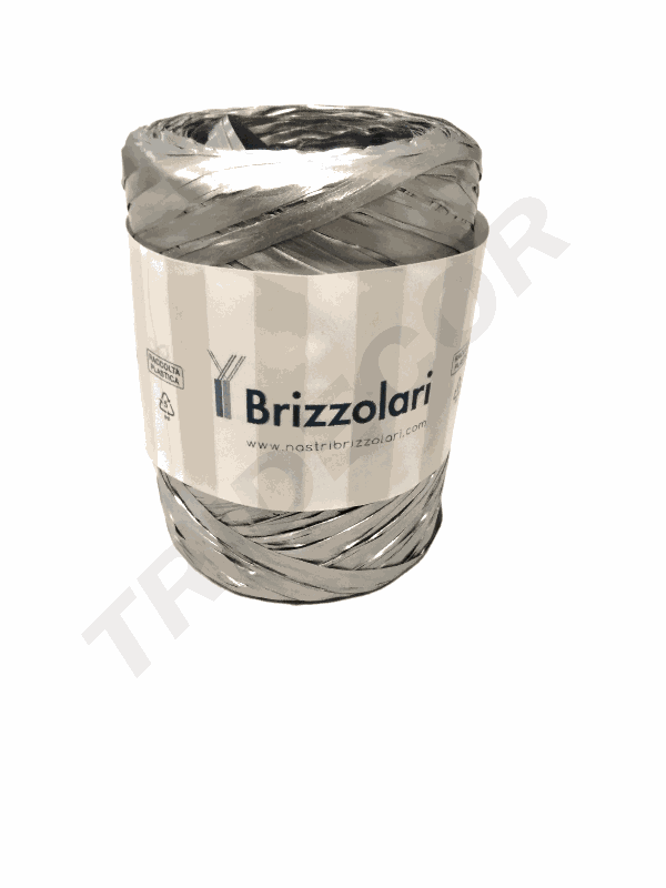 Rouleau De Ruban Raphia Argent 6802 Raf Lmm 5 X