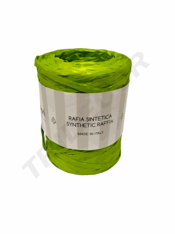 Rouleau de Ruban Raphia Pistache 6802 Raf Lmm 5