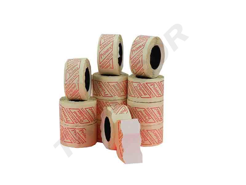 白色单排价格纸Rollo Etiq.26X12mm Blanca