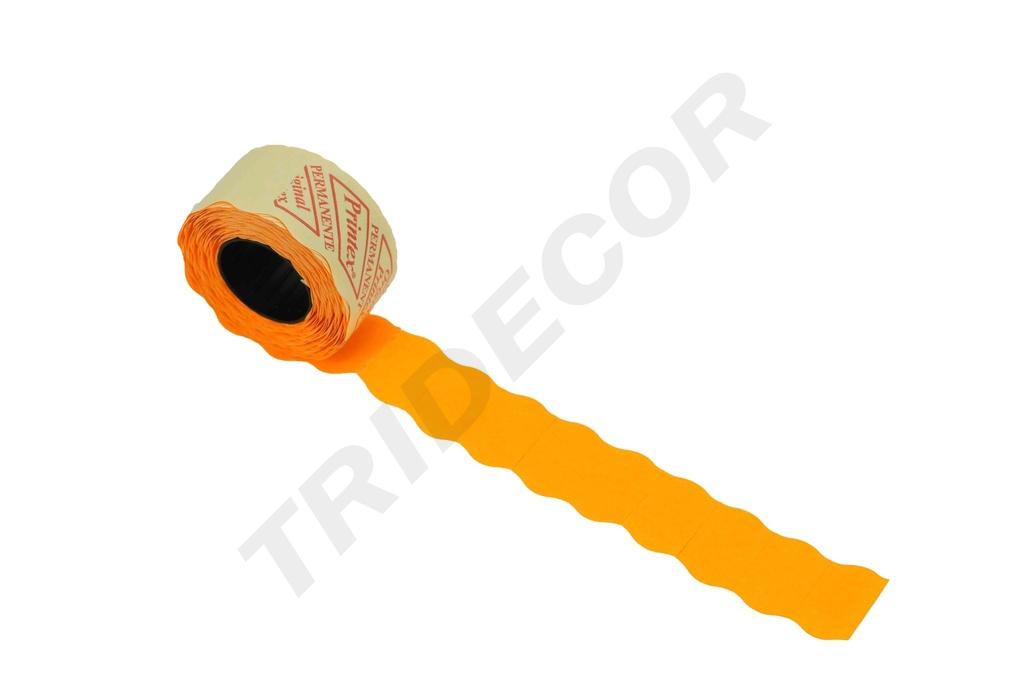 Rola de Etichete Portocaliu 26X16mm 8Roluri/Pachet