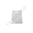 Bolsas de Plástico Asa Troquelada 25X35 Cm Plata 100 Unidades