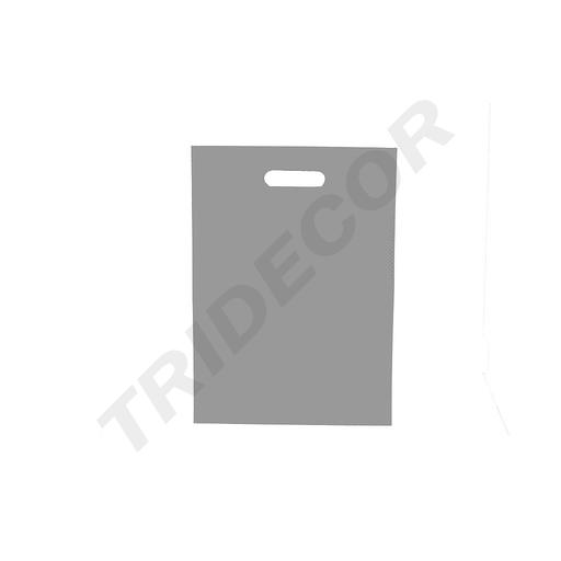 Bolsas De Tela Asa Troquelada Gris 25X35 Cm 25 Unidades