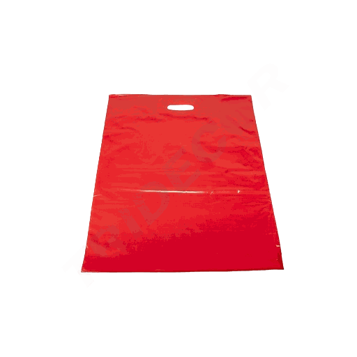 Bolsa Tote Roja Con Asas Troqueladas 50X60 Cm 100 Unidades