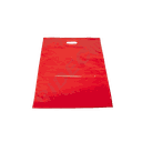 Sac fourre-tout rouge avec poignées découpées 50X60 cm 100 unités