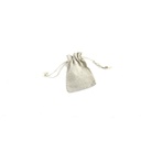 Bolsas Con Cierre Cordón En Tela de Lino 12x9 Cm