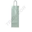 Bolsas De Papel Para Botellas 36X13+8.5 Cm Plata