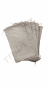 Brown linen bag with drawstring closure 35X21 cm - 12 units