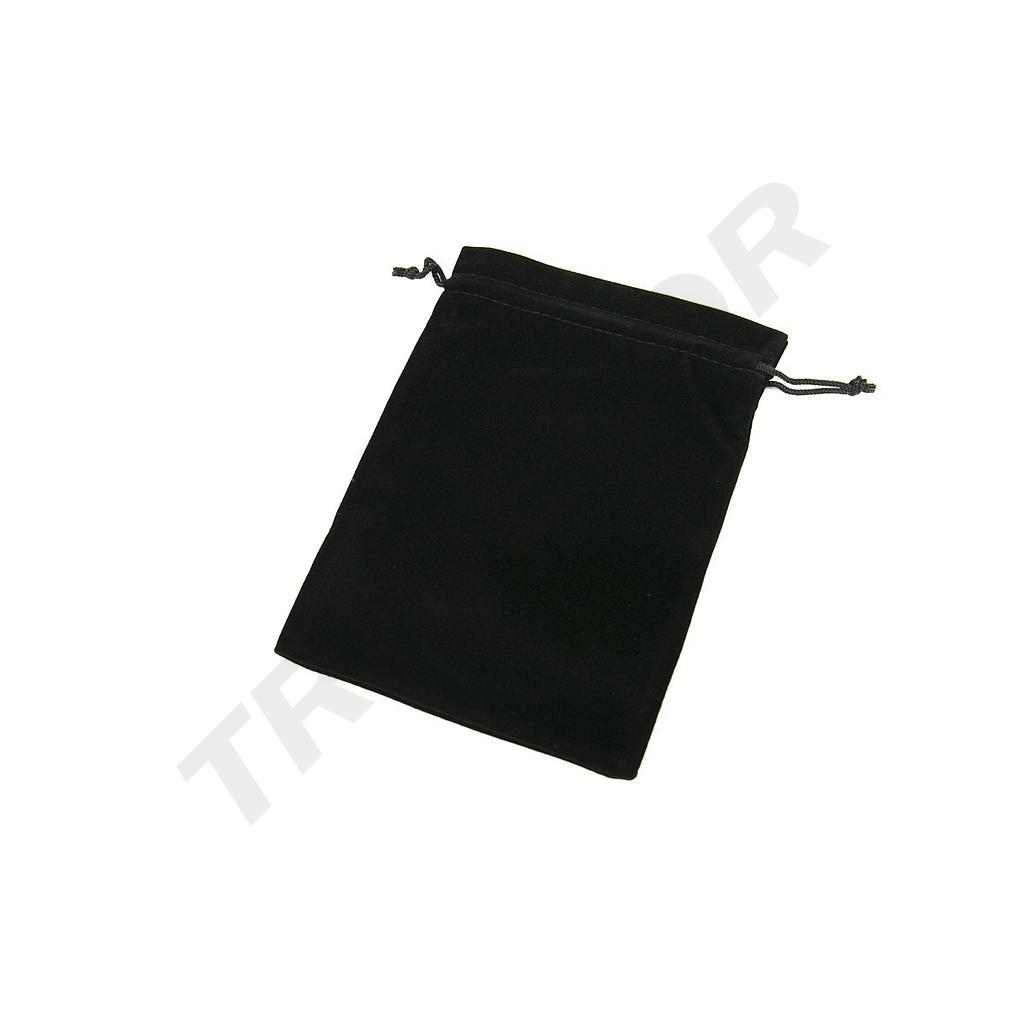 SCHWARZER SAMTBEUTEL mit Kordelzug, 19X14CM, 20 Stück/PACKUNG