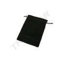 SACO DE VELUDO PRETO com cordão, 19X14CM, 20pcs/EMBALAGEM