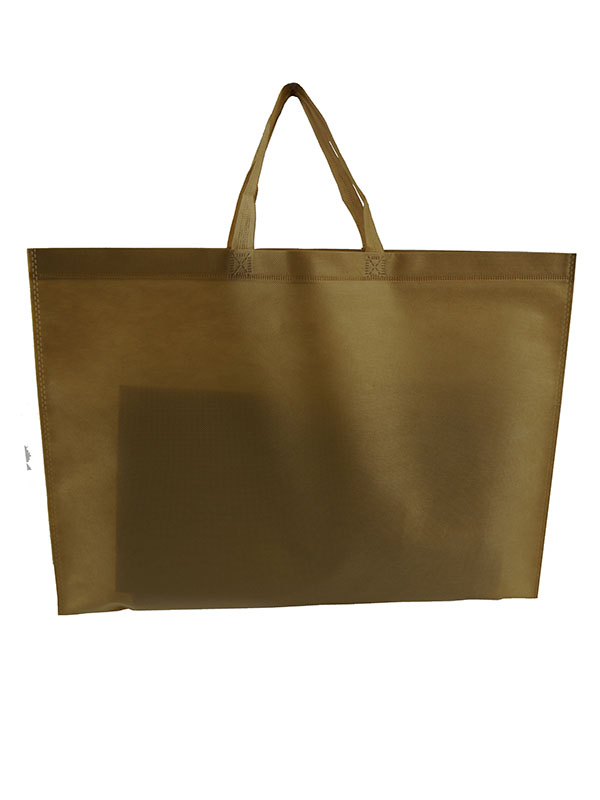 Kamelfarbene Stofftasche mit gestanztem Griff 35x45cm 25 Einheiten