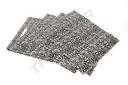 Leopard print plastic bags with die-cut handle 25X35cm 100 units