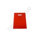 Saco vermelho com alça recortada 25X35 cm 100 unidades