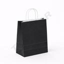 Bolsas con asa rizada 36X12X41 Cm Color Negro 25 unidades