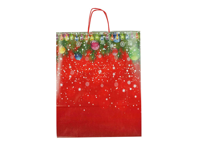 Sac en papier thème de Noël 32X13X41 CM