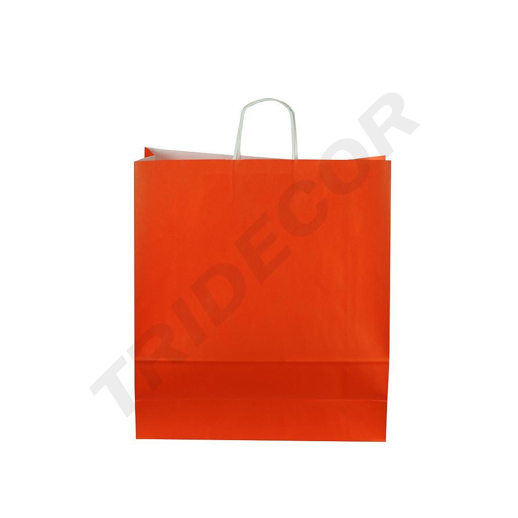 Sac en papier de cellulose orange 49X44X15 CM 25 unités