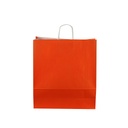 Bolsa De Papel Celulosa Naranja 49X44X15 Cm 25 Unidades