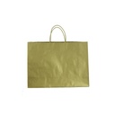 Saco de papel resistente com alça de cordão dourado 54X16X43 CM - 25 unidades