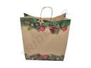 Bolsas De Papel Kraft 27X12X37 Cm Estampado Navidad