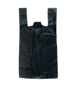 Black Plastic T-shirt Bags 42X53cm