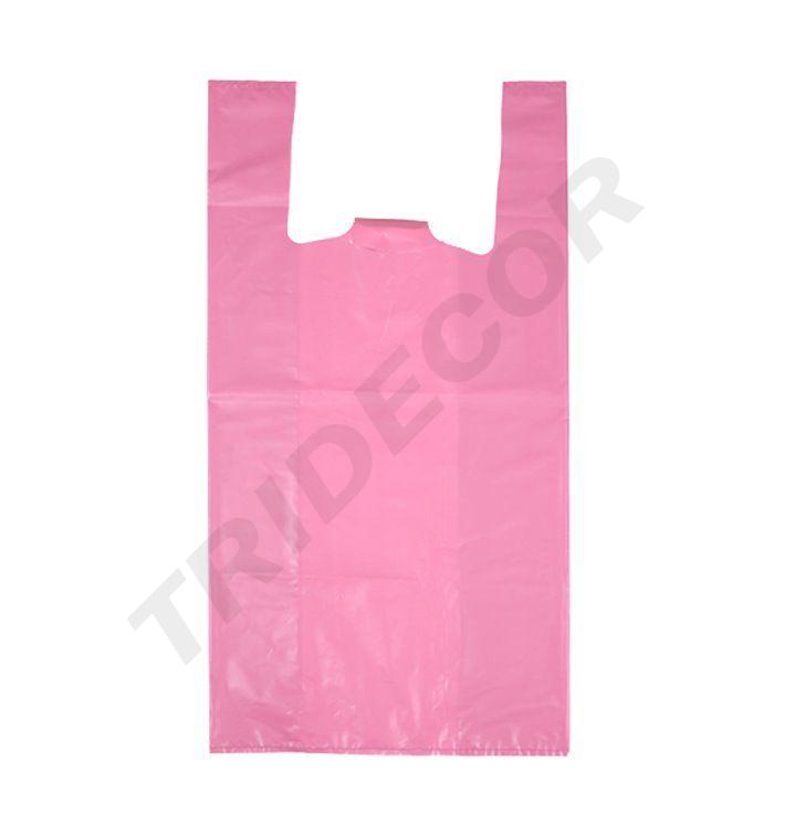 Sacchetti di plastica rossi per T-shirt 42X53 cm