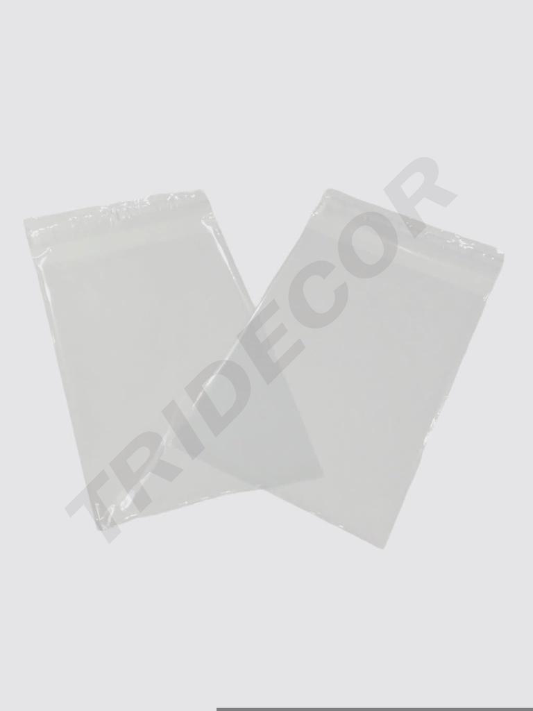 Bolsas con Cierre Adhesivo 12X18+4 Cm 100 Unidades