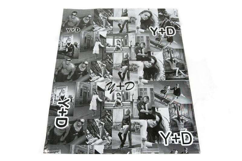 塑料人头袋Bolsas de plástico con asa troquelada en fotos blanco y negro 50X60 cm - 100 unidades