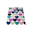 Plastic bag with die-cut handle 40x50 cm Hearts 100/package 10 packs/box