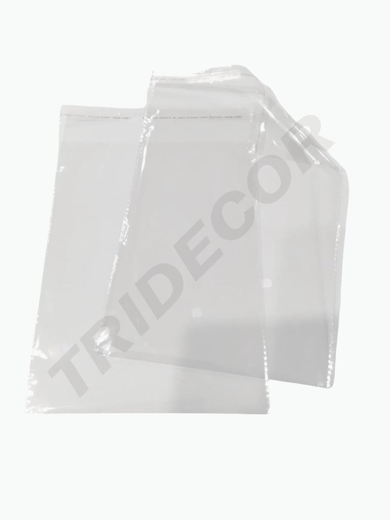Transparent Envelope with Opp Adhesive Closure, 16X20cm, 100 units/Pack