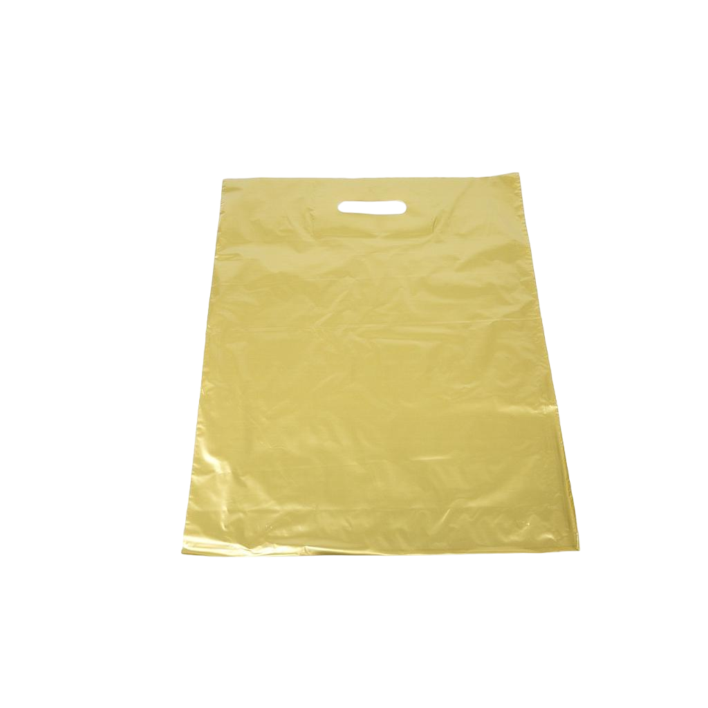 Bag with Golden Die-Cut Handle 40X50CM 100 Units