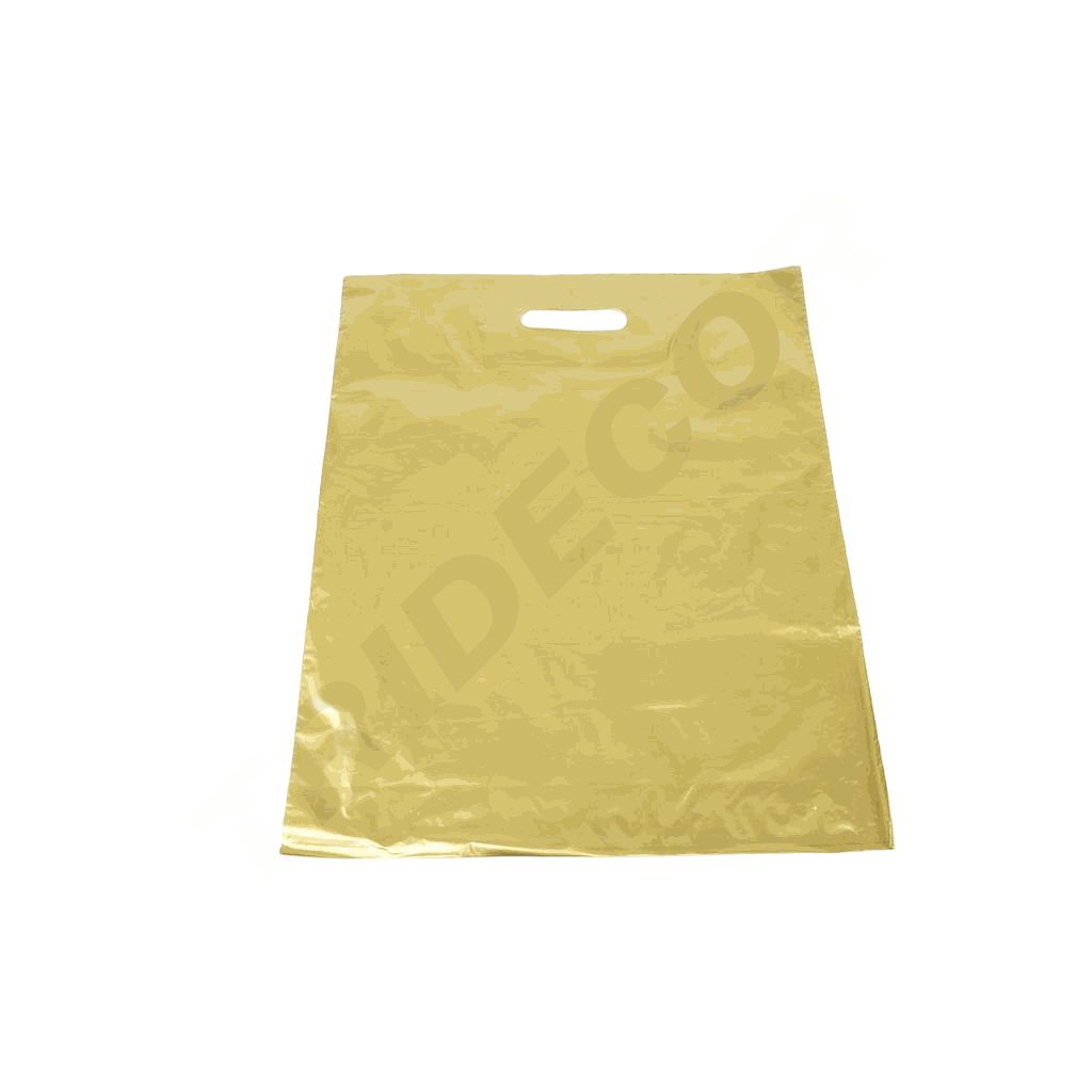 Bolsas Doradas con Asa Reforzada 40X50 CM 100 Unidades