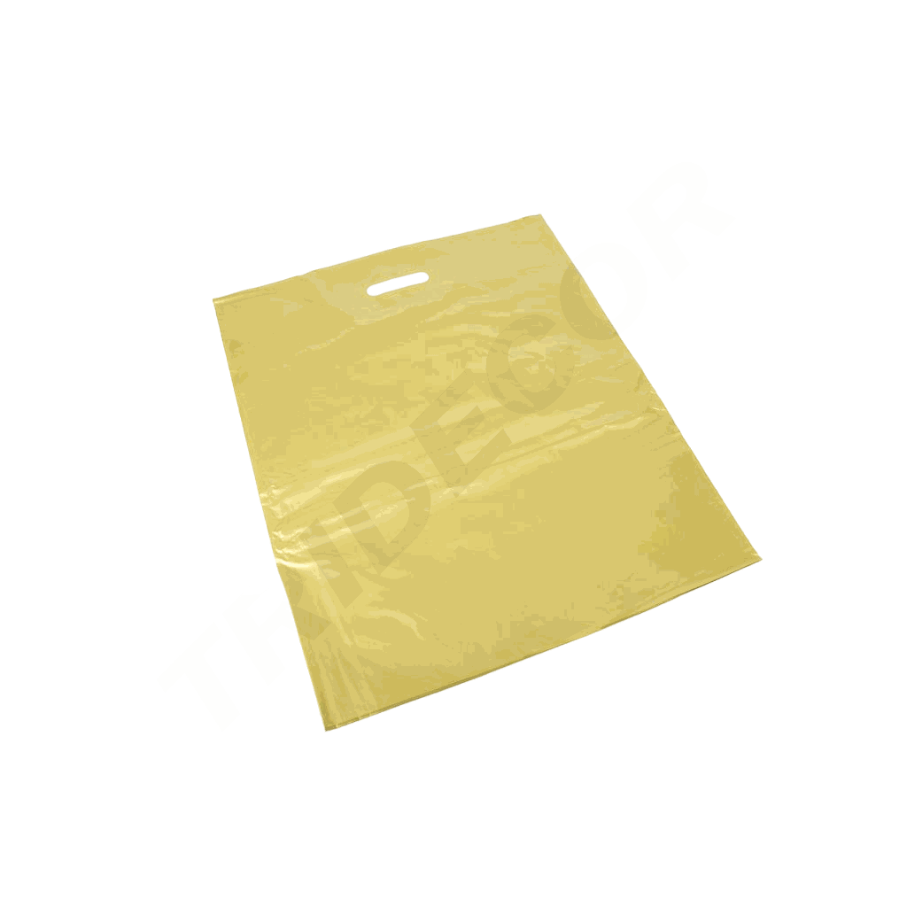 Gold plastic bag 35X45cm - 100 units